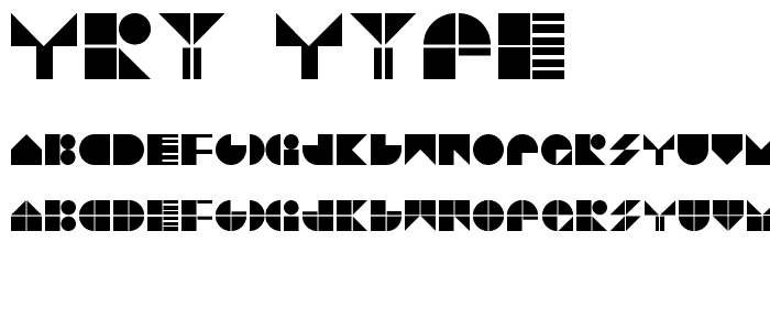 Try type font